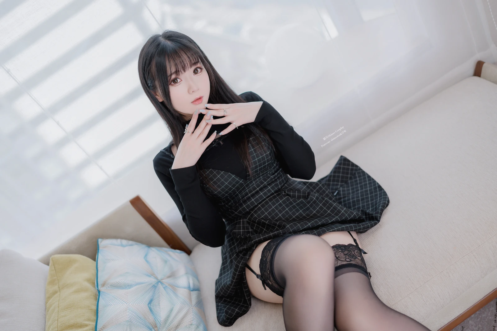 图片[5]-微博妹纸霜月shimo 日本饭店黑私服 30P-COS世界